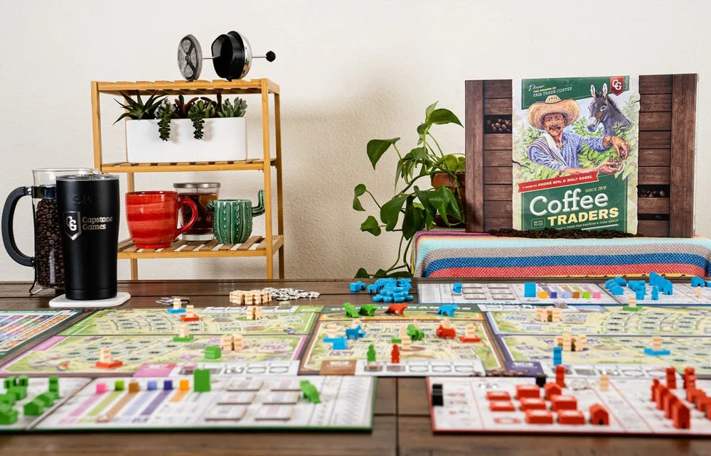 Capstone Games Coffee Traders Brettspiel Kaffee Fair Trade