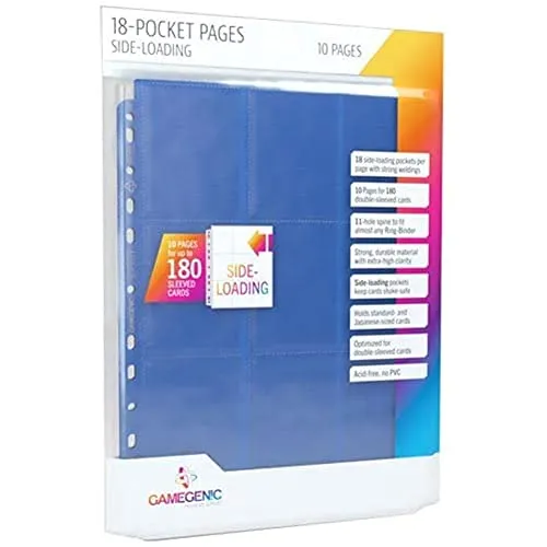 Gamegenic Sideloading 18-Pocket Pages Blau 10 Stück