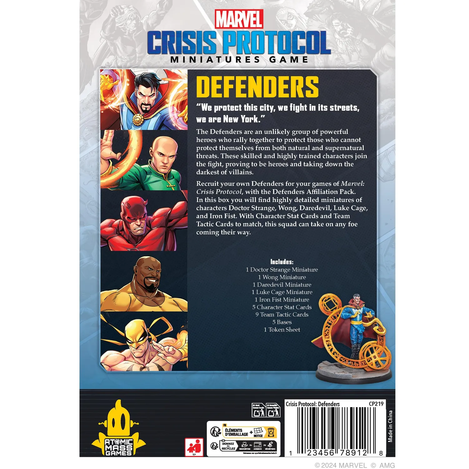 Marvel Crisis Protocol Defenders Affiliation Pack Tabletop EN FR ES