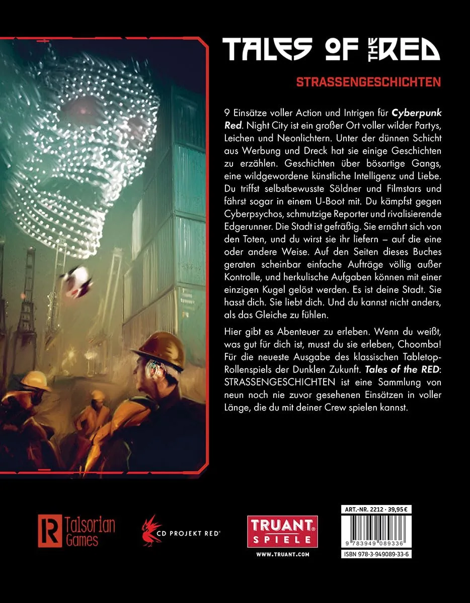 Cyberpunk RED Tales of the RED Straßengeschichten Rollenspielbuch deutsch