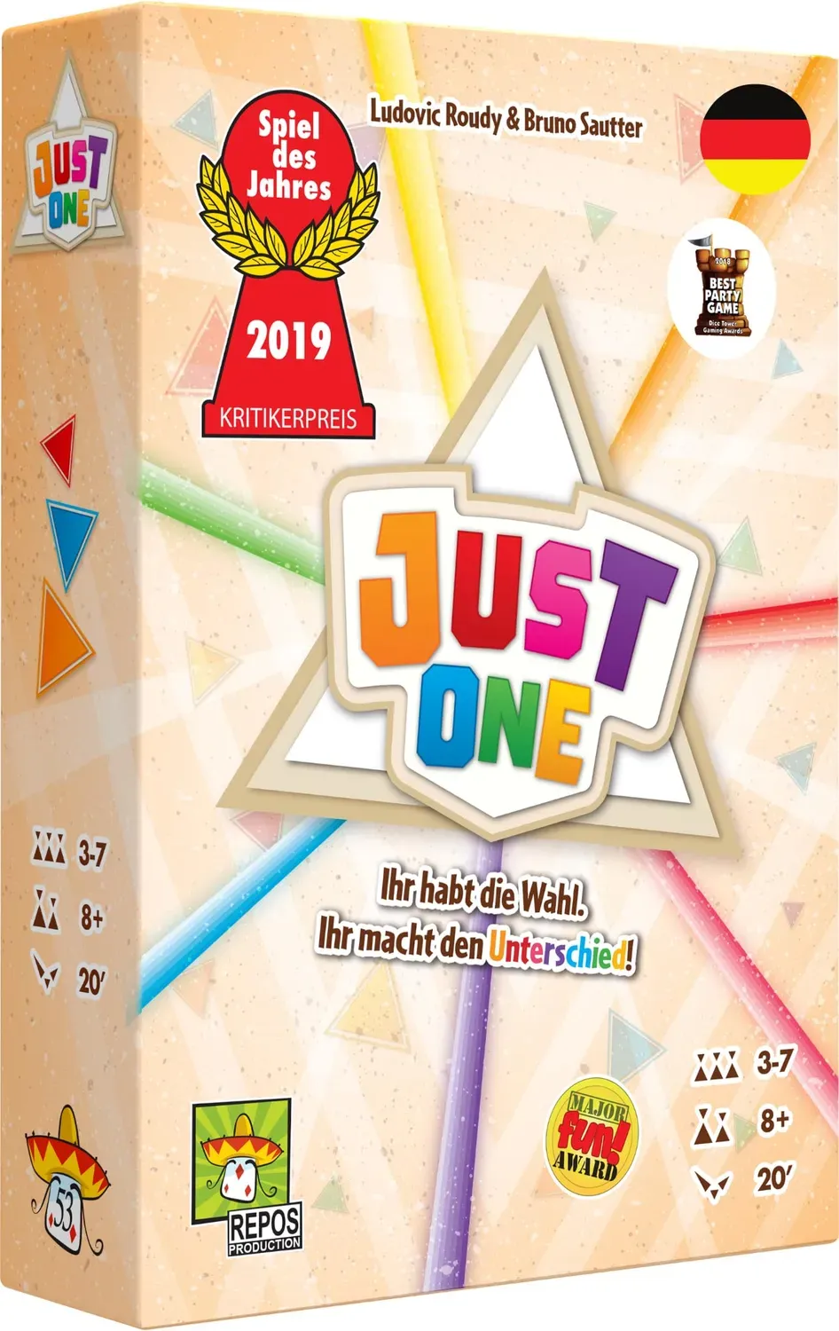 Asmodee Just One Grundspiel 2018 Partyspiel kooperativ