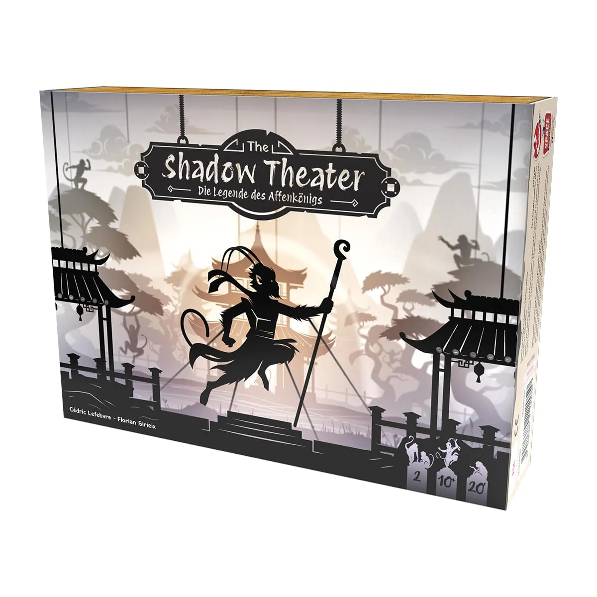 The Shadow Theater Worker-Placement Familienspiel Deutsch 2 Spieler