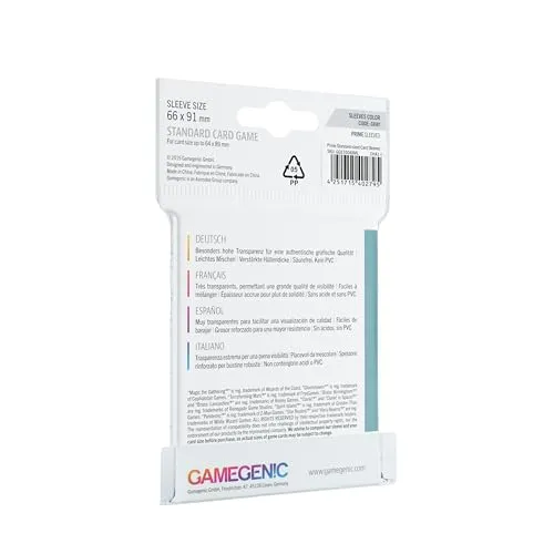 Gamegenic Prime Standard Kartenhüllen transparent 50er