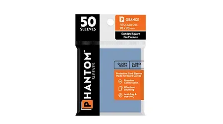 Capstone Games Phantom Sleeves Orange Kartenhüllen Square