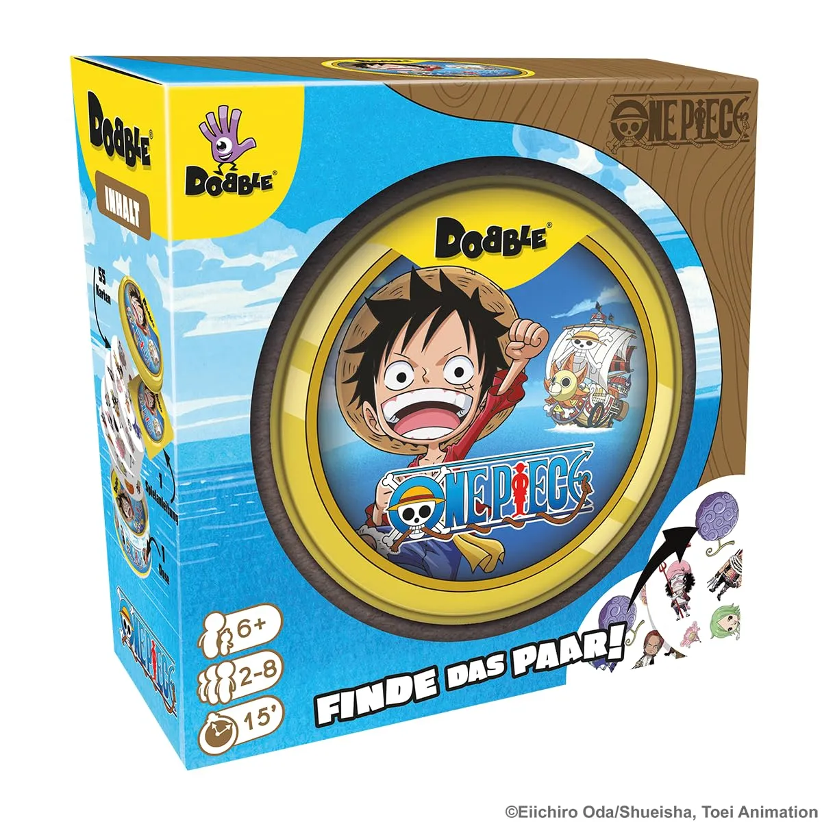 Zygomatic Dobble One Piece Kartenspiel Deutsch Metalldose