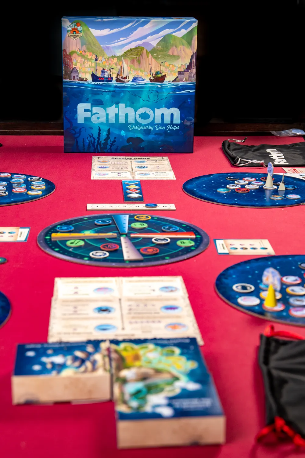 Paper Fort Fathom Brettspiel Tiefsee Legespiel Deutsch
