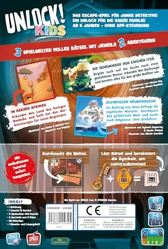 Asmodee Unlock Kids Sagenhafte Geschichten Kinderspiel