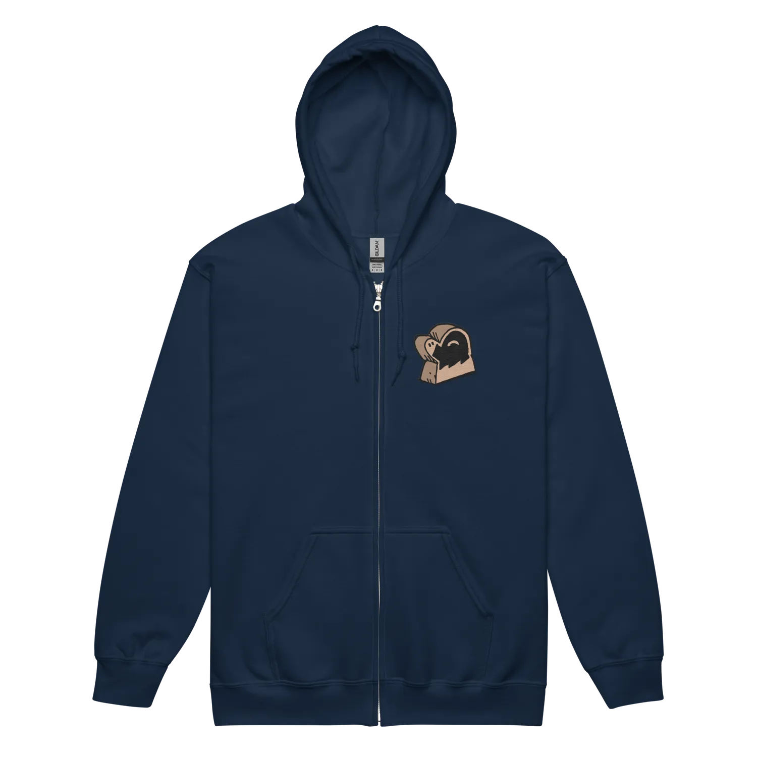 Leder Games Root Underground Duchy Zip-Hoodie Schwarz Baumwolle