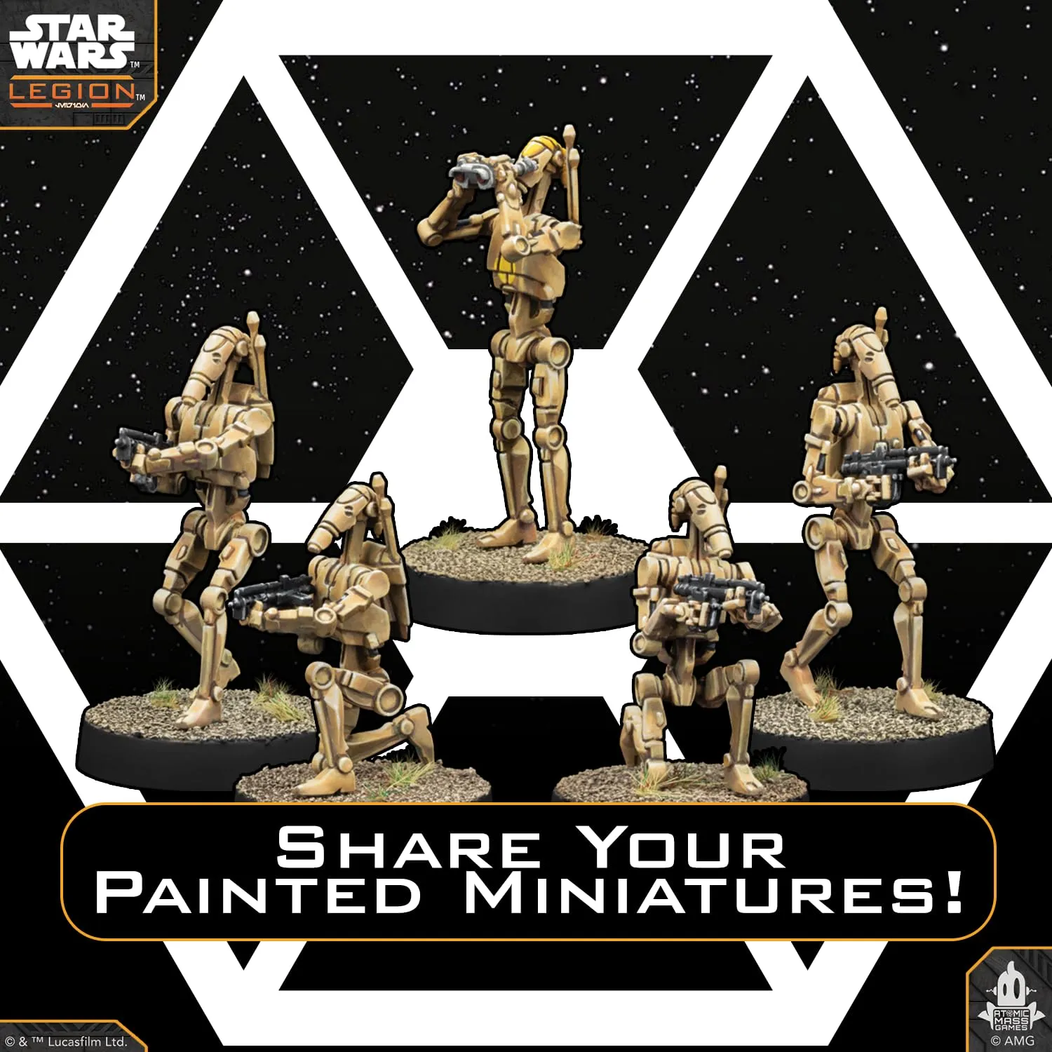Asmodee Star Wars Legion B1 Battle Droids Erweiterung 15 Figuren