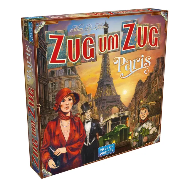 Days of Wonder Zug um Zug Paris Brettspiel Deutsch 2-4 Spieler