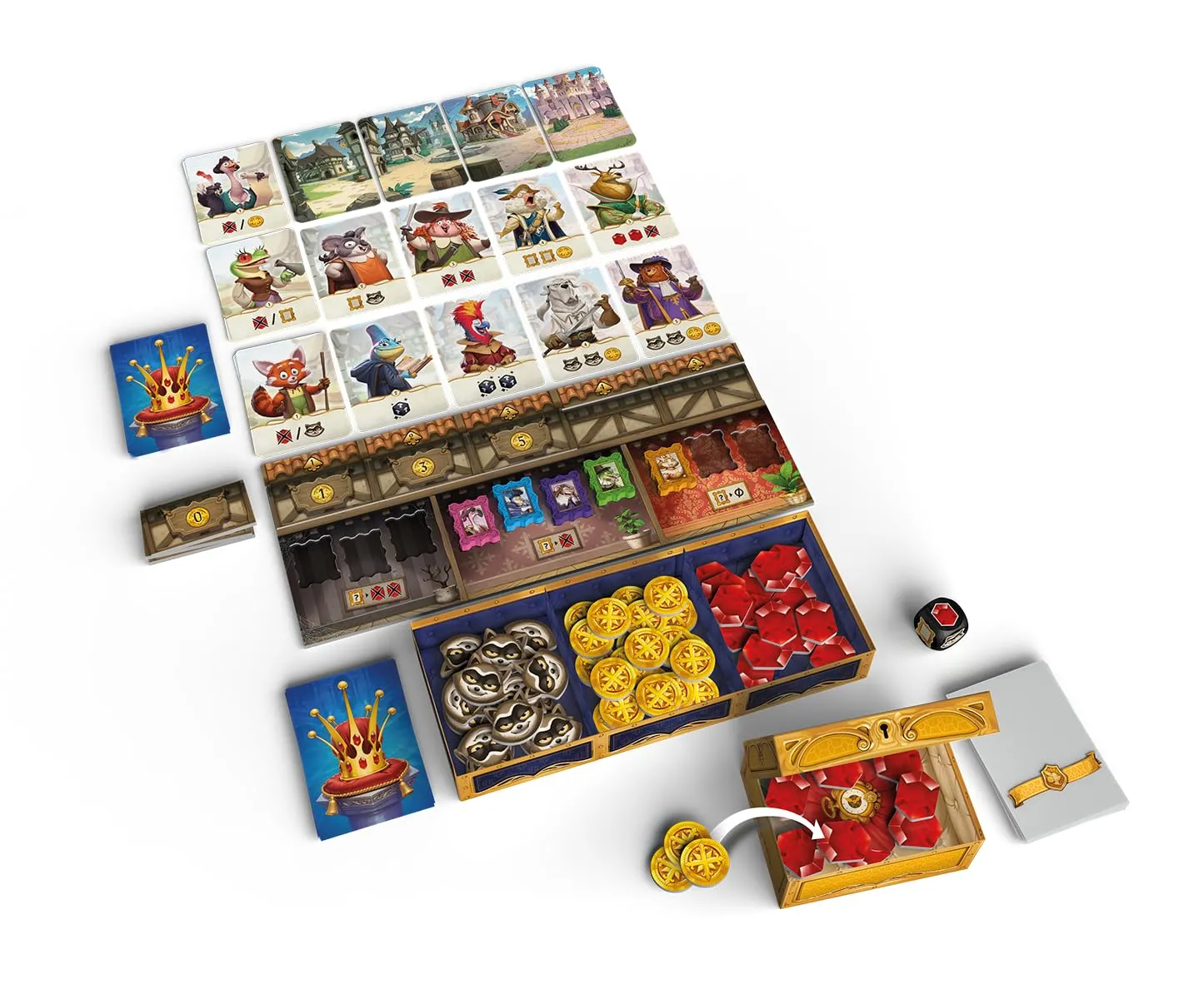 Asmodee Für die Krone Familienspiel Deutsch