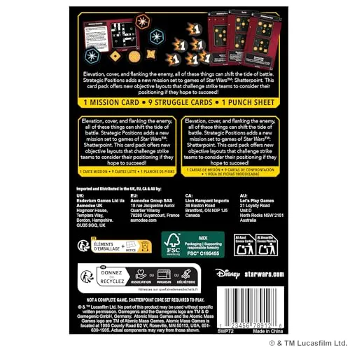 Atomic Mass Games Star Wars Shatterpoint Strategic Positions Missionspack