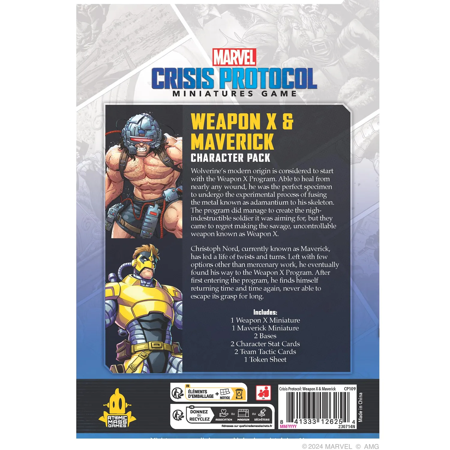 Marvel Crisis Protocol Weapon X & Maverick Charakter Pack