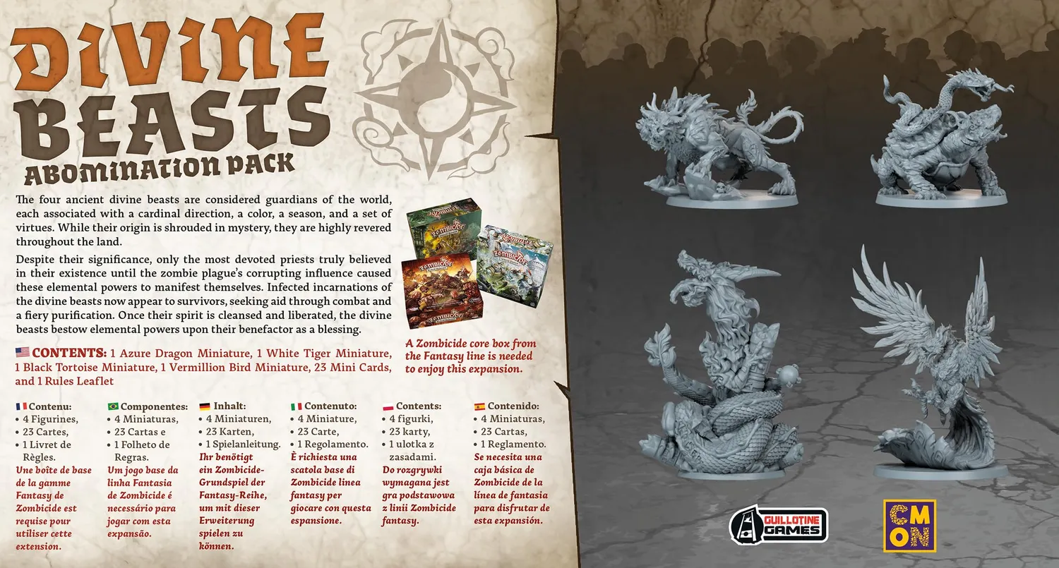 CMON Zombicide White Death Divine Beasts Erweiterung