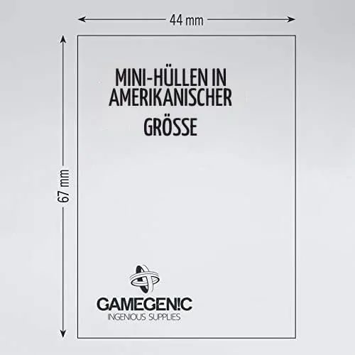 Gamegenic Matte Mini American Kartenhüllen 50 Stück transparent