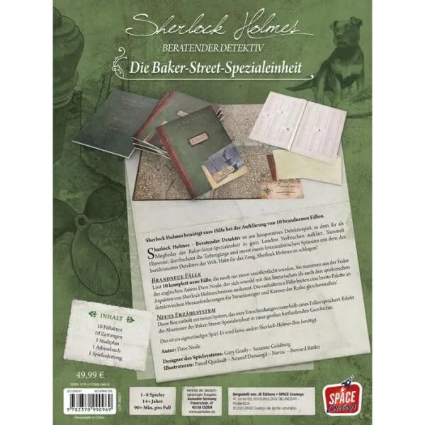 Space Cowboys Sherlock Holmes Beratender Detektiv Baker-Street-Spezialeinheit Brettspiel
