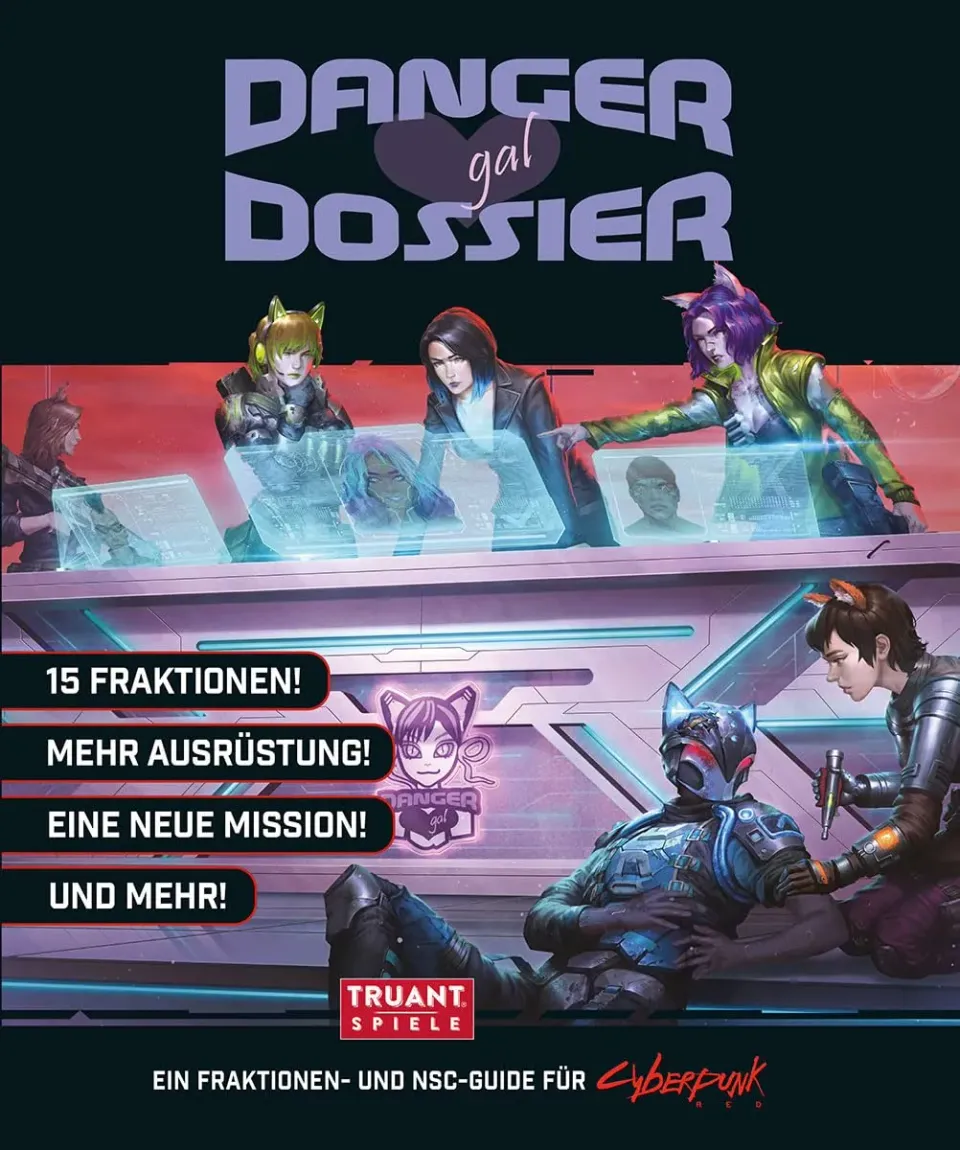 R. Talsorian Cyberpunk RED Danger Gal Dossier Quellenbuch deutsch