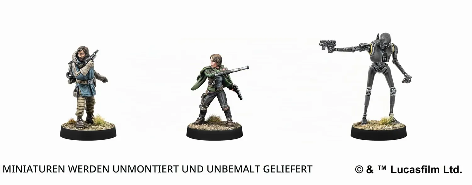 Asmodee Star Wars: Legion Cassian Andor Jyn Erso K-2SO Erweiterung