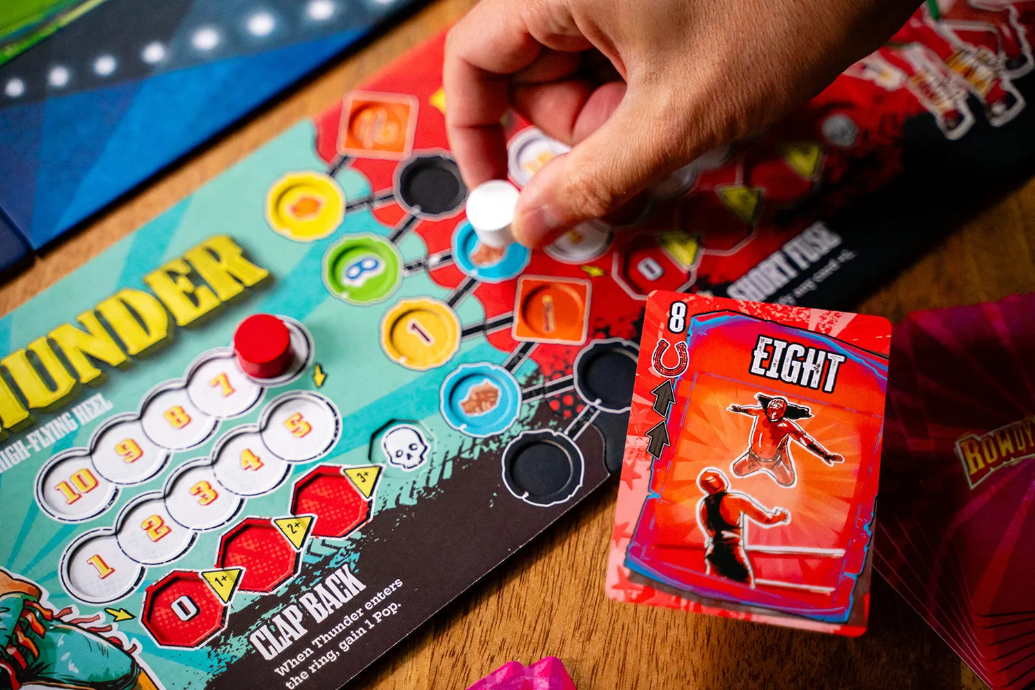 Capstone Games Rowdy Partners Stichspiel Teams Wrestling
