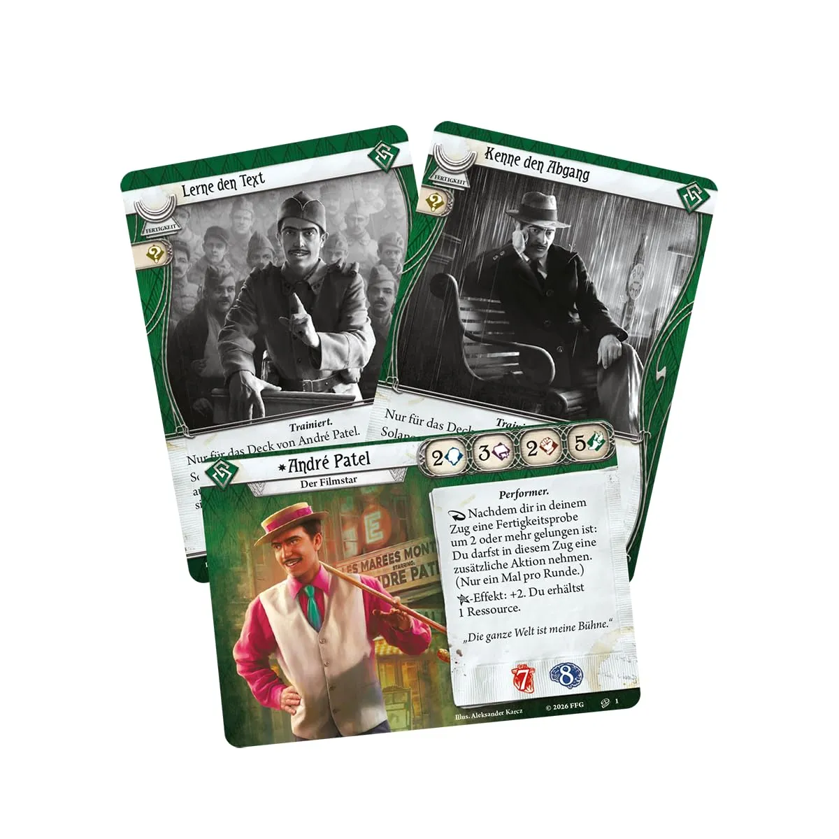 Asmodee Arkham Horror Kartenspiel André Patel Ermittlerdeck Deutsch