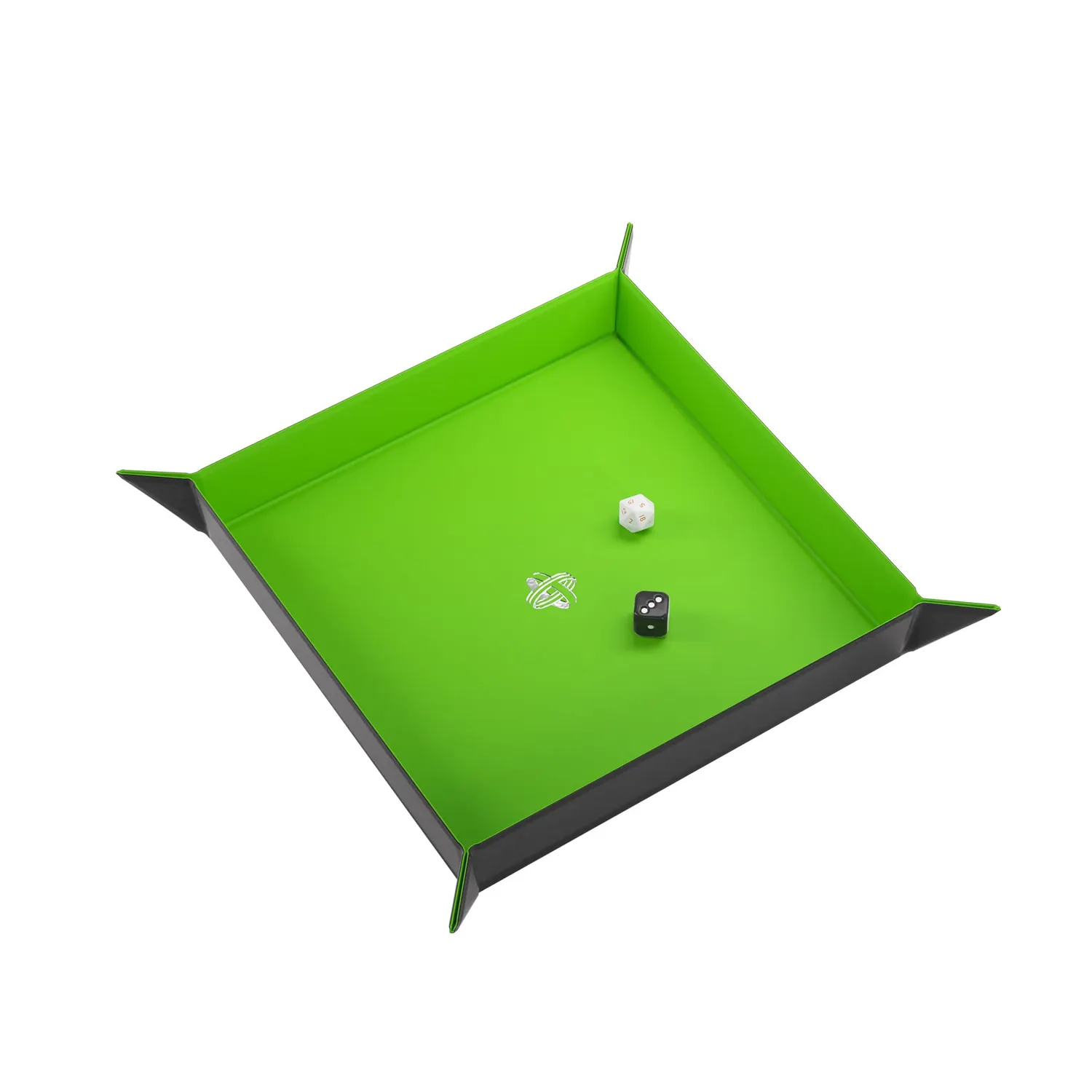 Gamegenic Magnetic Dice Tray Square Würfelschale schwarz-grün