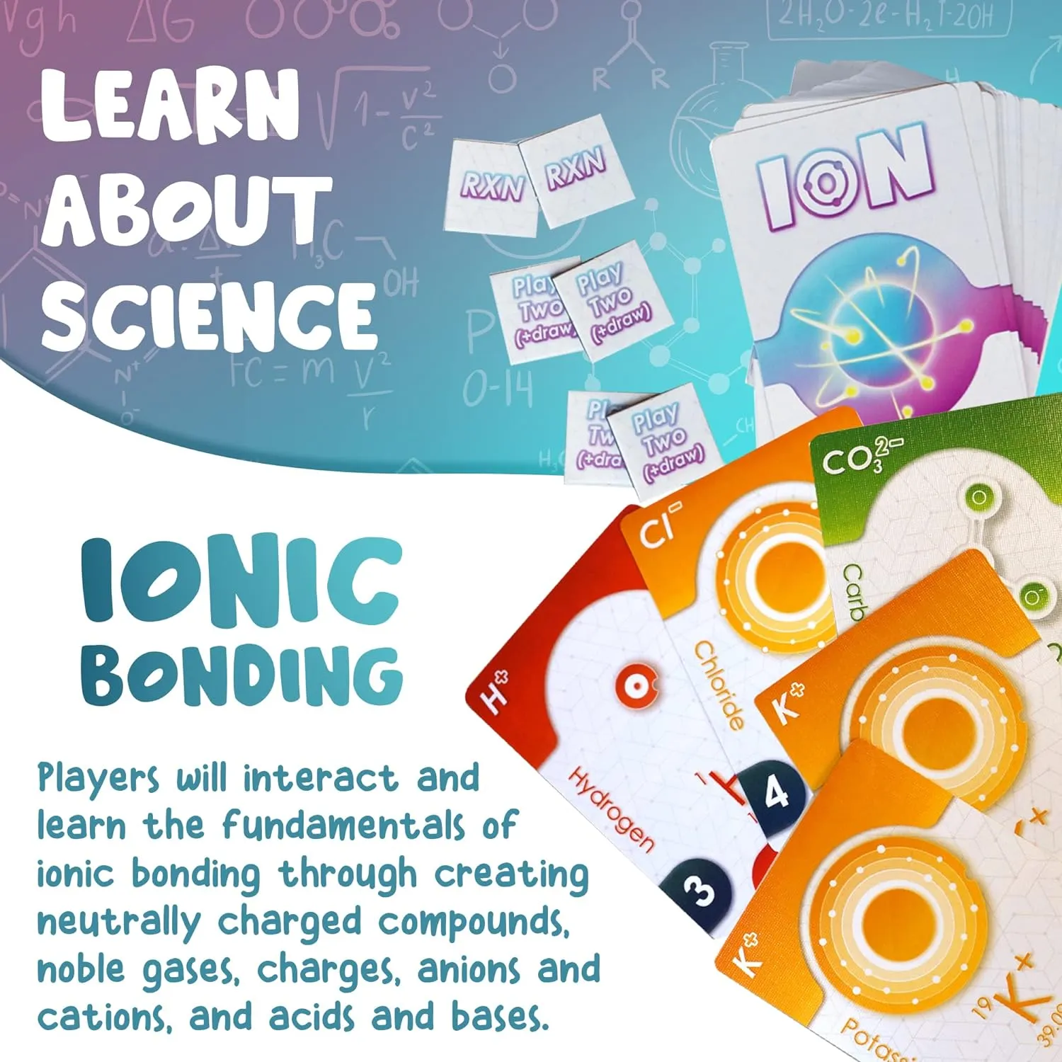 Genius Games Ion Compound Building Kartenspiel 2nd Edition Chemie