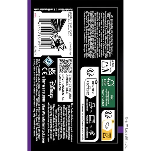 Asmodee Star Wars Unlimited Secrets of Power Carbonite Booster 16 Karten