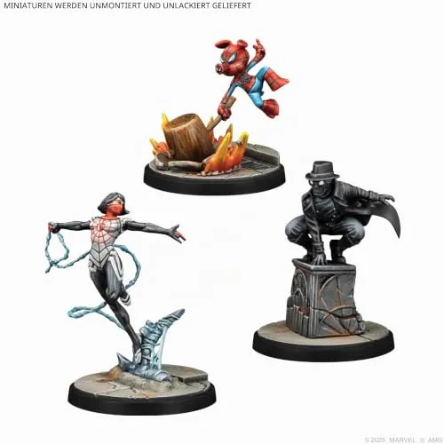Marvel Crisis Protocol Silk Spider-Ham Spider-Man Noir Pack