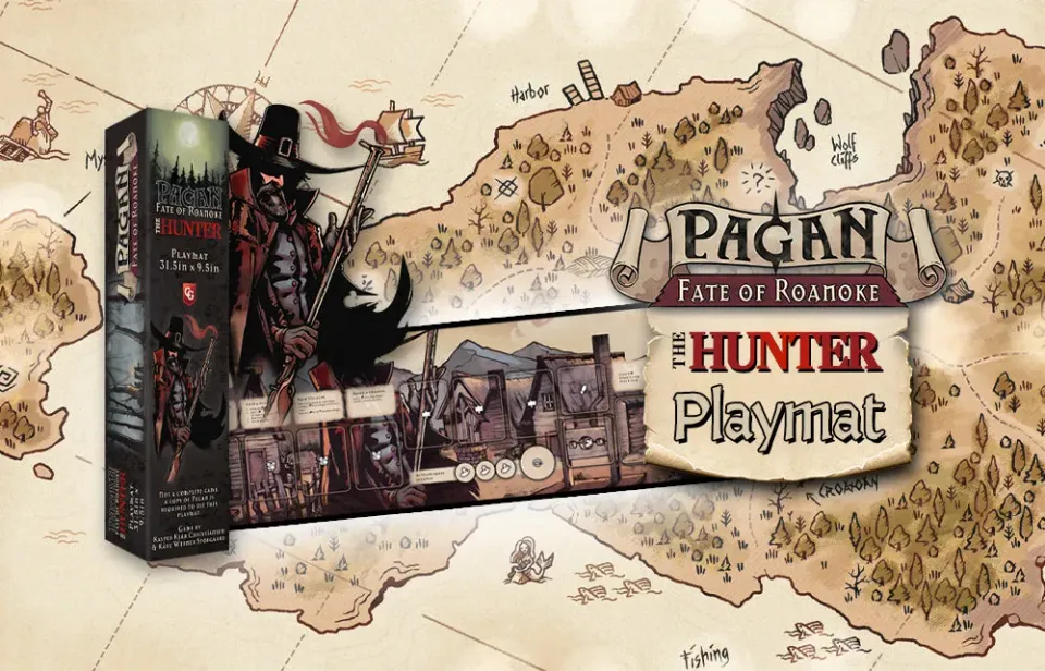 Capstone Games Pagan Brettspiel Hunter Spielmatte Jäger
