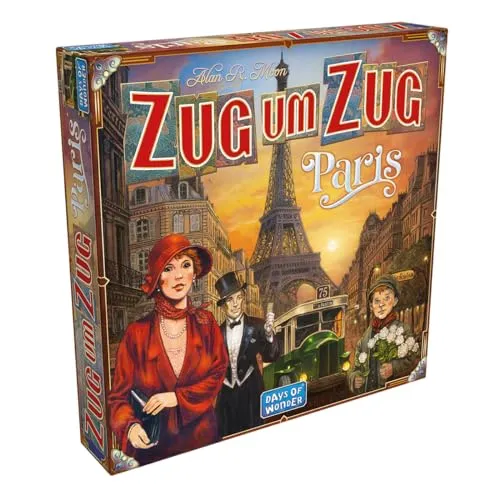 Days of Wonder Zug um Zug Paris Brettspiel Deutsch 2-4 Spieler