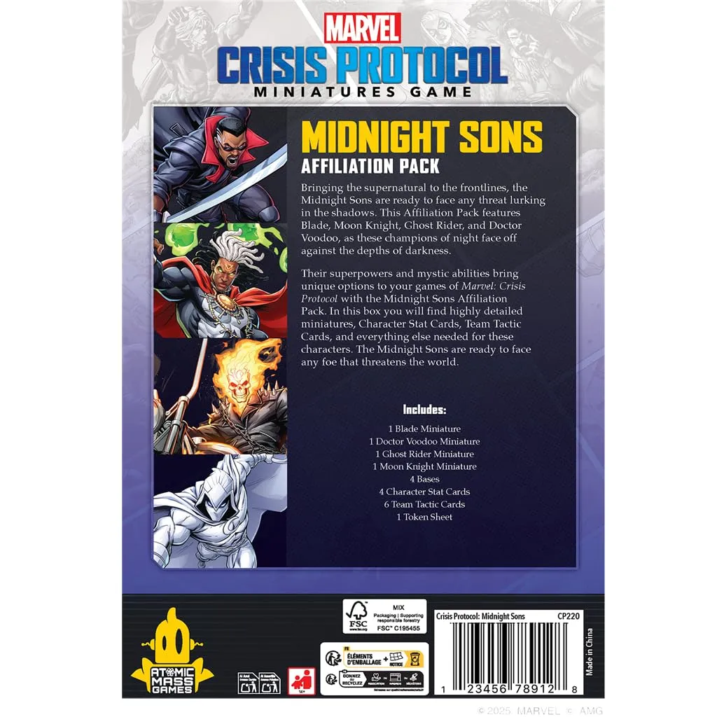 Asmodee Marvel Crisis Protocol Midnight Sons Affiliation-Pack