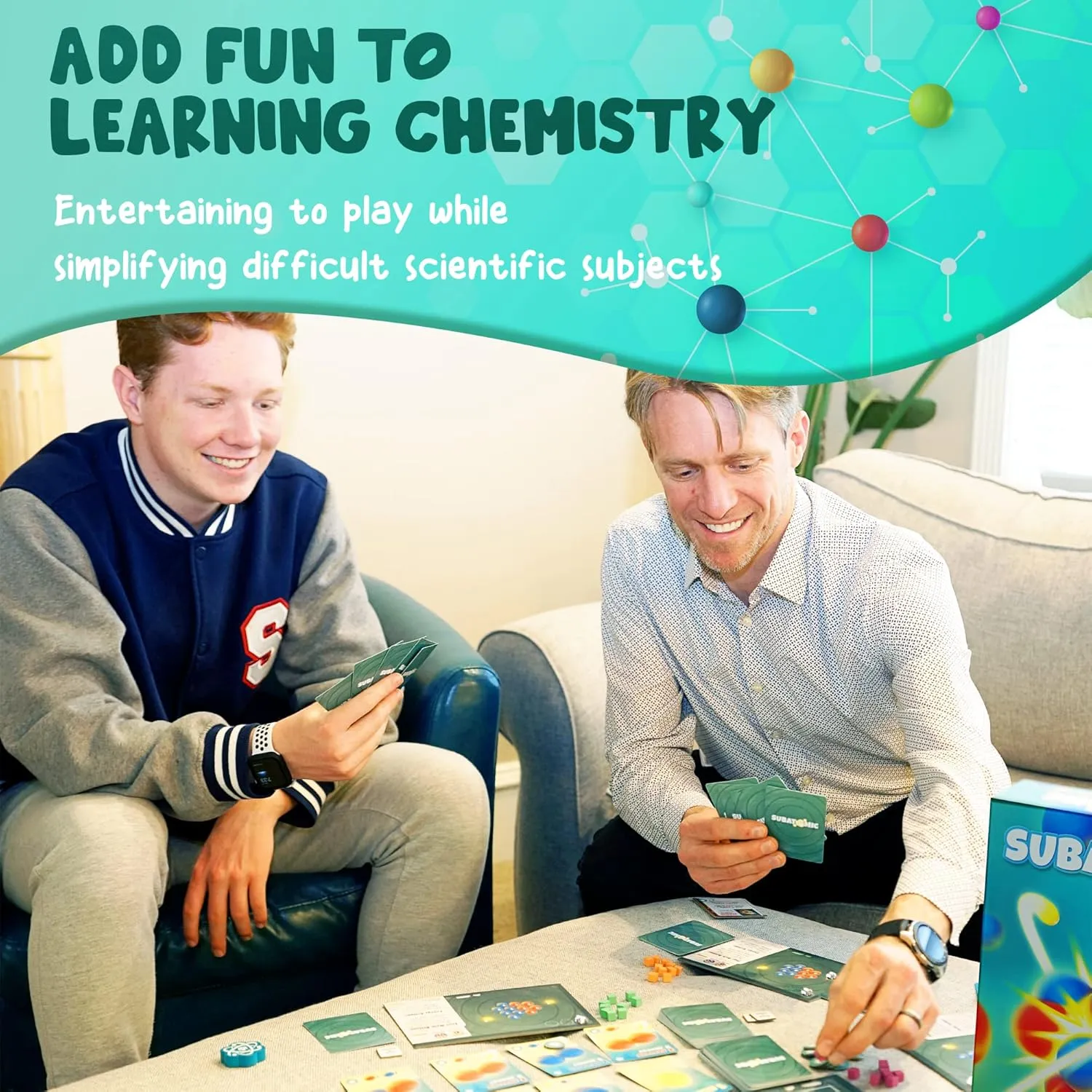 Genius Games Subatomic 2nd Edition Brettspiel Chemie Deckbau