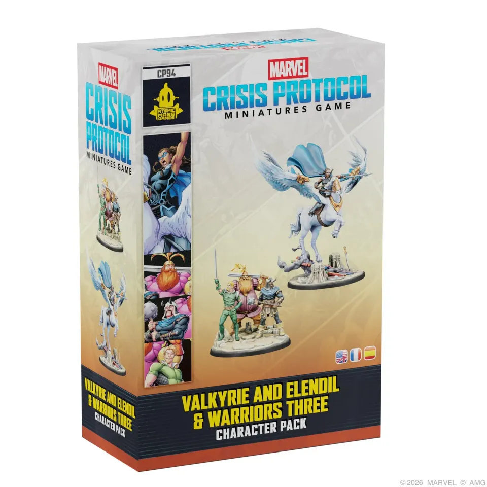 Asmodee Marvel Crisis Protocol Valkyrie Elendil Warriors Three Pack