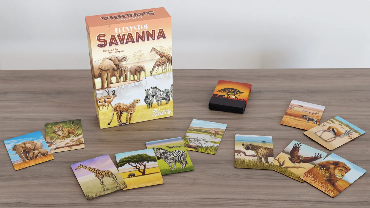 Genius Games Ecosystem Savanna Kartenspiel Savanne 2-6