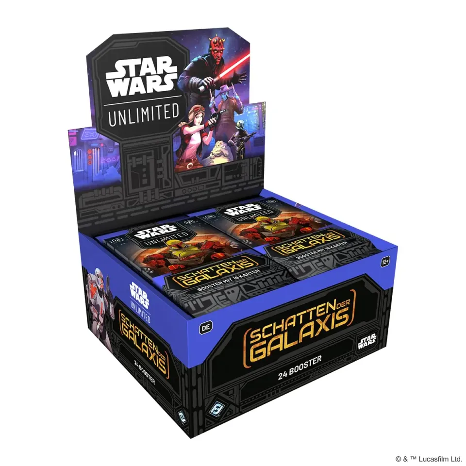 Asmodee Star Wars Unlimited Schatten der Galaxis Display 24 Booster