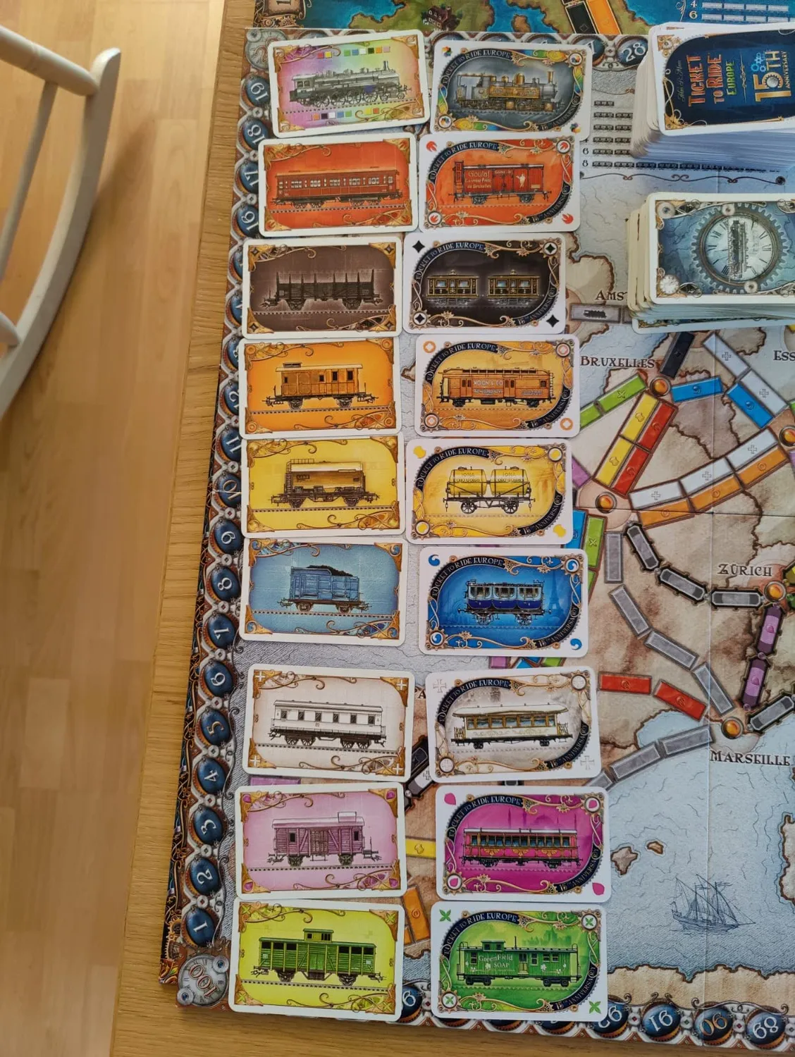 Days of Wonder Zug um Zug Europa 15. Jubiläum Brettspiel Deutsch