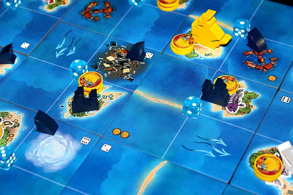 Leder Games Ahoy Brettspiel 2-4 Spieler Würfel