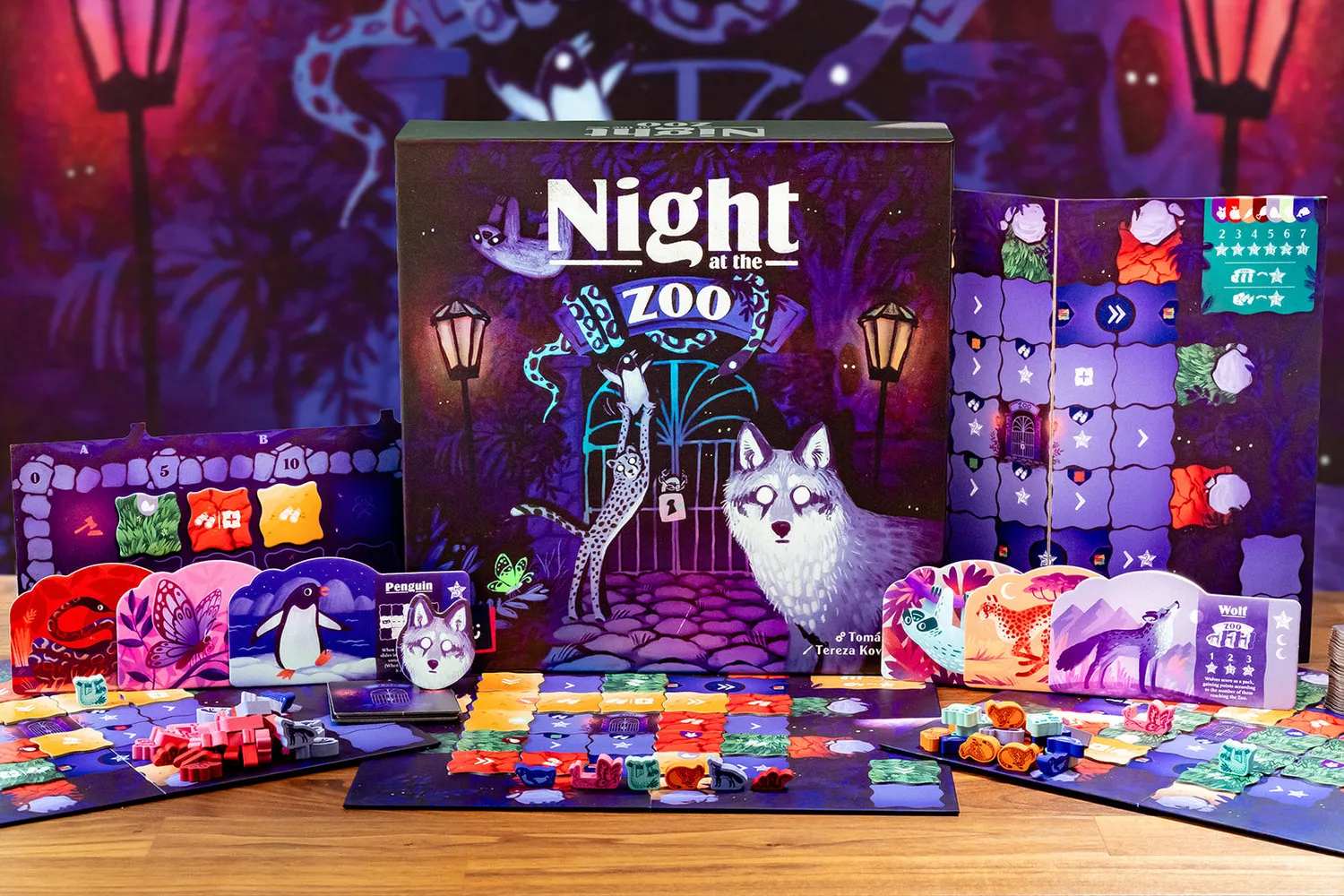 Capstone Games Night at the Zoo Brettspiel Familienspiel