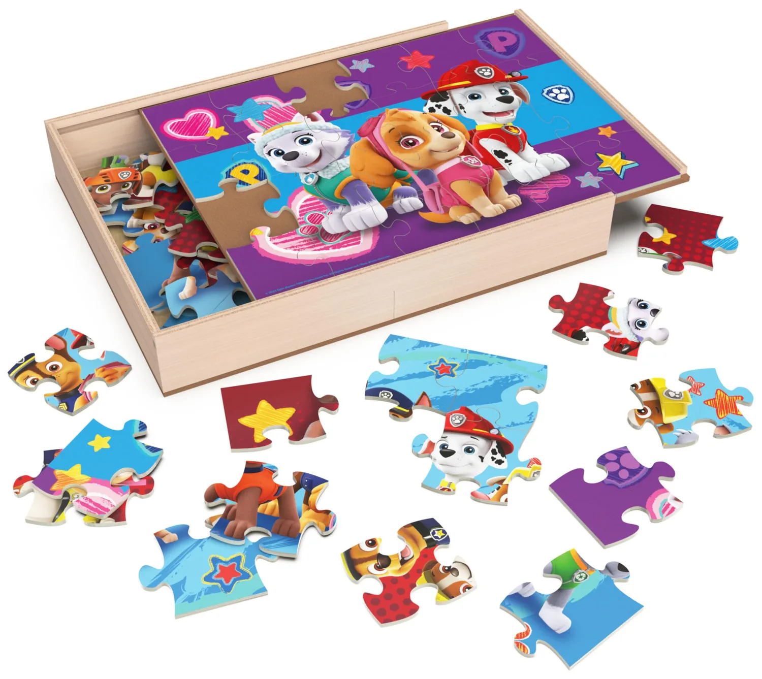 Spin Master PAW Patrol Holzpuzzle 3er Set 24 Teile