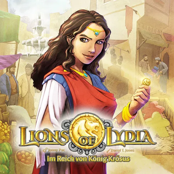 Spielefaible Lions of Lydia Brettspiel deutsch Bag-Building