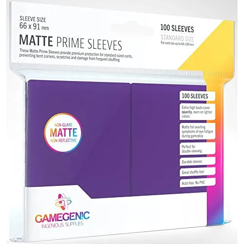 Gamegenic Matte Prime Sleeves Kartenhüllen Violett 100 Stück