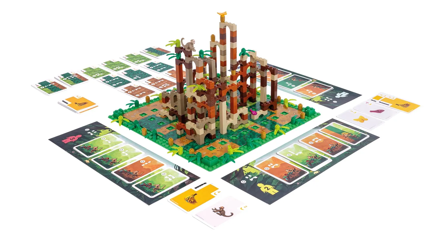 Asmodee Monkey Palace LEGO Brettspiel Deutsch 3D-Palast