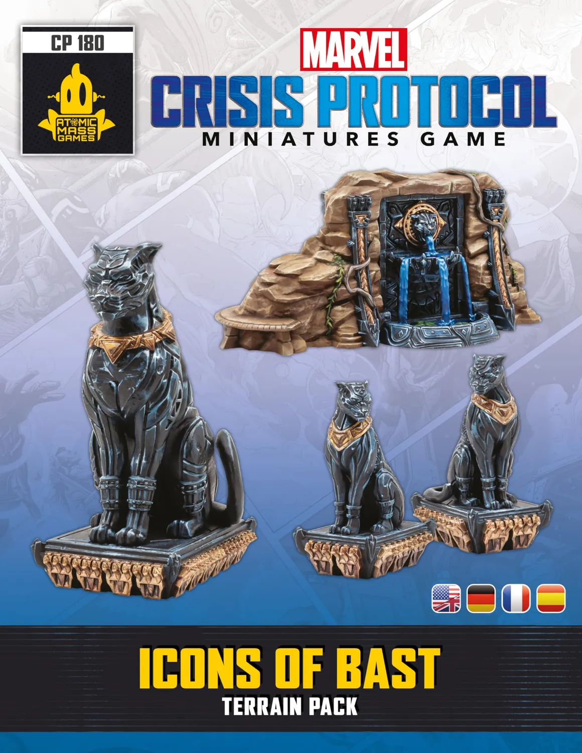 Asmodee Marvel Crisis Protocol Ikonen von Bast Terrain Pack Gelände
