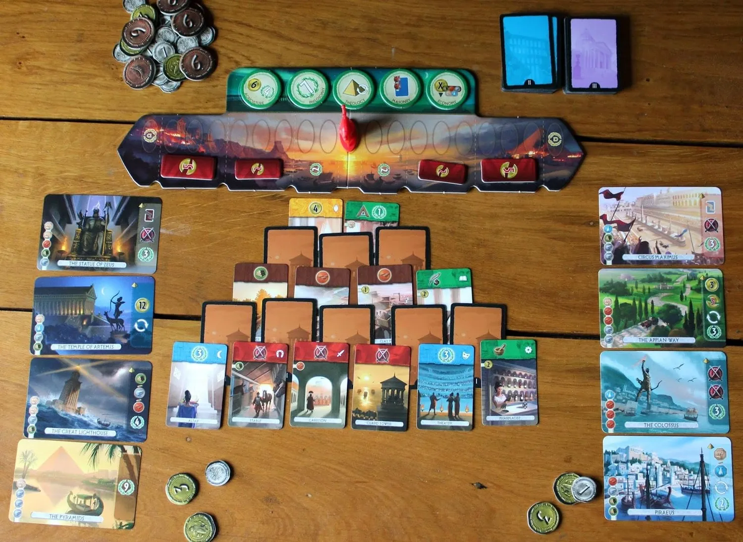 7 Wonders Duel Grundspiel Strategiespiel 2 Spieler Deutsch