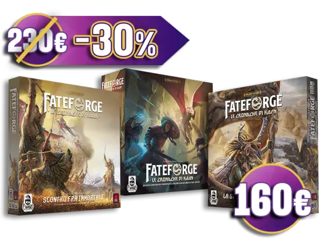 Cranio Fateforge Bundle Deluxe Brettspiel Kaan 3 Boxen