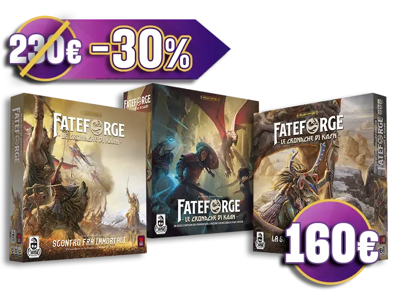 Cranio Fateforge Bundle Deluxe Brettspiel Kaan 3 Boxen