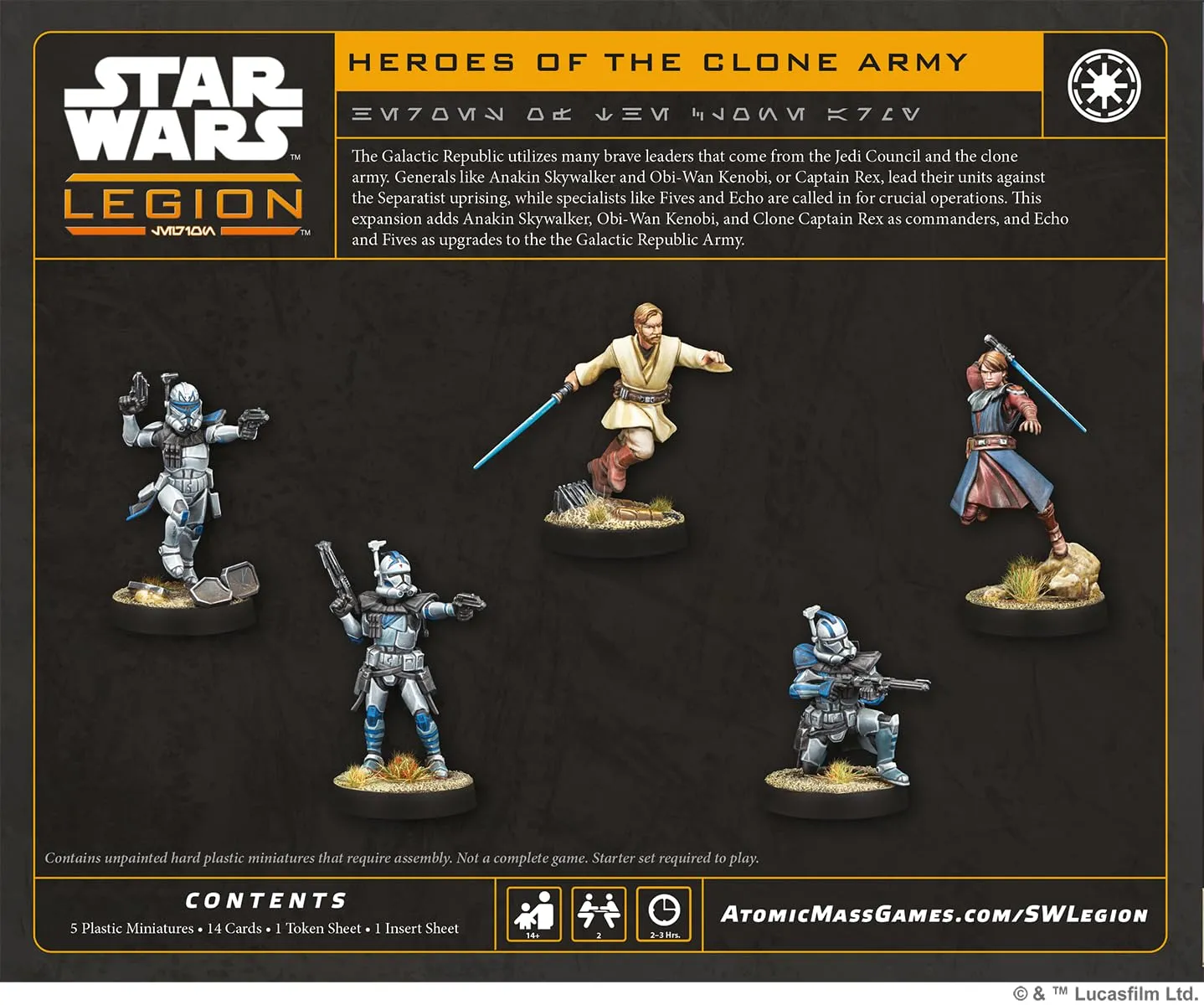 Star Wars Legion Helden der Klonarmee Erweiterung Tabletop Multilingual