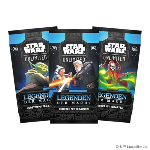 Asmodee Star Wars Unlimited Legenden der Macht Booster Jedi Sith