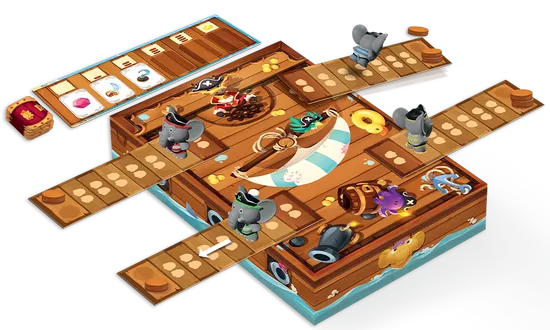 Cranio Pirata Splash Kinderspiel Elefant Planke