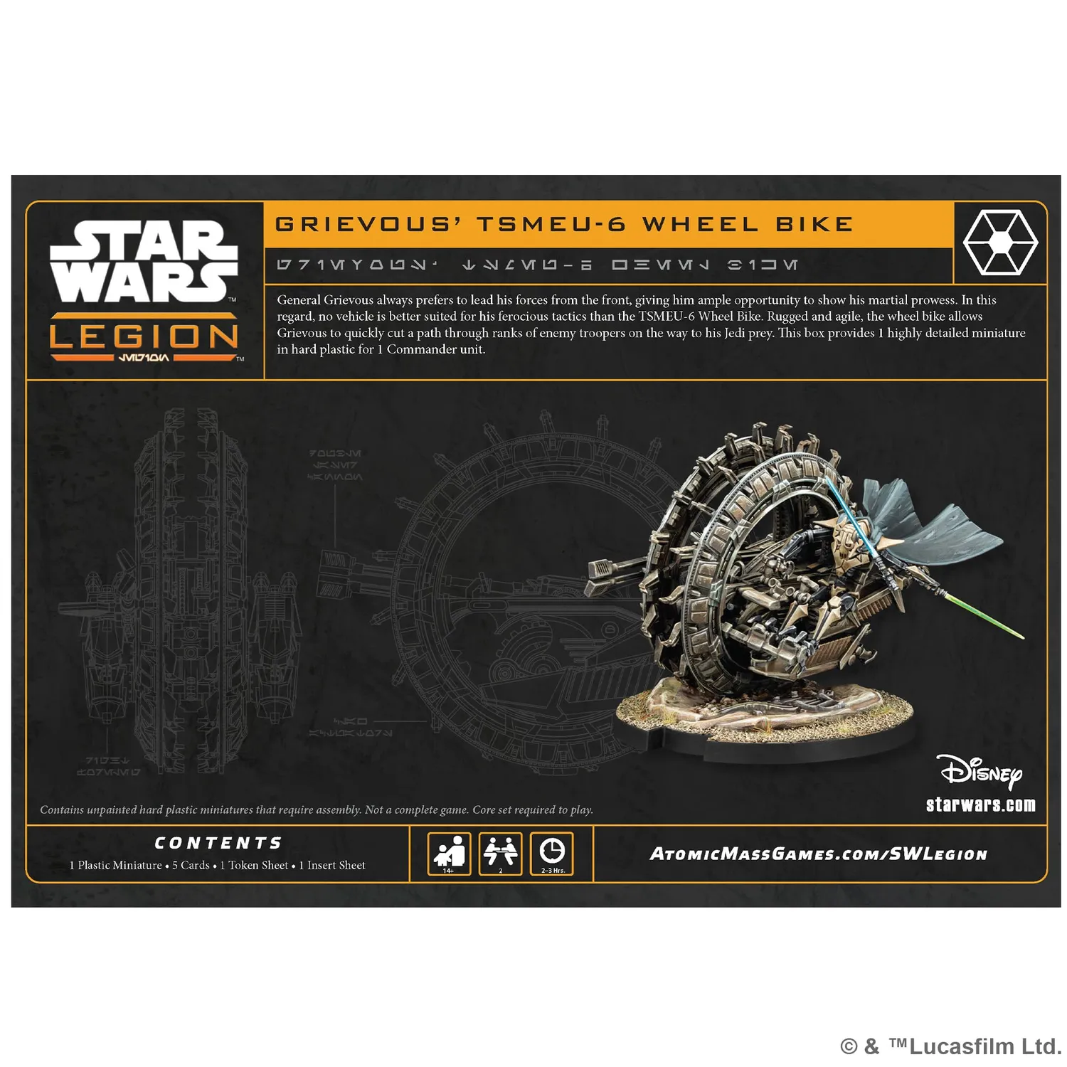 Asmodee Star Wars Legion Grievous TSMEU-6 Wheel Bike Erweiterung